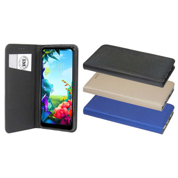 cofi1453® Buch Tasche "Smart" kompatibel mit LG K40S Handy Hülle Etui Brieftasche Schutzhülle mit Standfunktion, Kartenfach