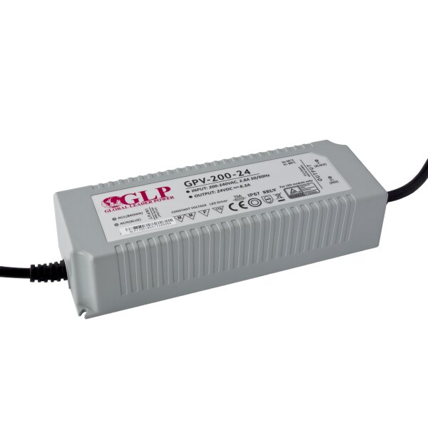 LED Trafo 199W 8,3A 24V IP67 Netzteil IP67 Wasserdicht Transformator Treiber für LED Streifen Beleuchtung