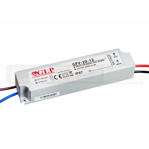 LED Trafo 24W 2A 12V IP67 Netzteil IP67 Wasserdicht Transformator Treiber für LED Streifen Beleuchtung