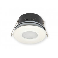 LED Line IP44 Deckenleuchte Einbaurahmen Wasserdicht Einbaustrahler Lampe Spot Einbau Leuchte Rund Weiß aus Aluminium