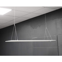 50x Seilabhängung Einbauset 1M Drahtseil Y Aufhängung Chrom für LED Zubehör, Panel, Lampen inkl. Schrauben, Dübel