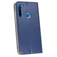 cofi1453®  Elegante Buch-Tasche Hülle Smart Magnet kompatibel mit XIAOMI REDMI NOTE 8T Leder Optik Wallet Book-Style Cover Schale in Blau