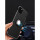 Premium Handy Hülle Carbon Schwarz Dezente Hybridgehäuse Schale Bumper Case Cover drehbarer Ring TPU 360 Grad Halter Ständer Magnetisch Outdoor kompatibel mit