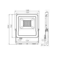 30W LED SMD Fluter Strahler Flutlicht Kaltweiß...