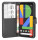 cofi1453® Buch Tasche "Fancy" kompatibel mit GOOGLE PIXEL 4 Handy Hülle Etui Brieftasche Schutzhülle mit Standfunktion, Kartenfach Schwarz