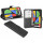 cofi1453® Buch Tasche "Fancy" kompatibel mit GOOGLE PIXEL 4 XL Handy Hülle Etui Brieftasche Schutzhülle mit Standfunktion, Kartenfach Schwarz