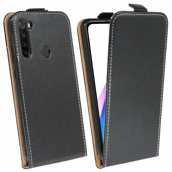 cofi1453® Flip Case kompatibel mit XIAOMI REDMI NOTE 8T Handy Tasche vertikal aufklappbar Schutzhülle Klapp Hülle Schwarz