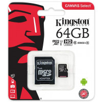 Kingston SDCS/64GB MicroSD Canvas Select...