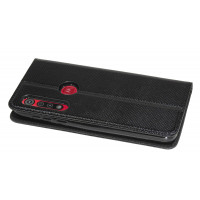 cofi1453® Buch Tasche "Smart" kompatibel mit MOTOROLA MOTO G8 PLAY Handy Hülle Etui Brieftasche Schutzhülle mit Standfunktion, Kartenfach Schwarz