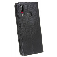 cofi1453® Buch Tasche "Smart" kompatibel mit LG W30 Handy Hülle Etui Brieftasche Schutzhülle mit Standfunktion, Kartenfach Schwarz