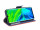 cofi1453® Buch Tasche "Fancy" kompatibel mit XIAOMI MI NOTE 10 Handy Hülle Etui Brieftasche Schutzhülle mit Standfunktion, Kartenfach Rot-Blau