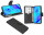 cofi1453® Buch Tasche "Fancy" kompatibel mit HONOR 20 Handy Hülle Etui Brieftasche Schutzhülle mit Standfunktion, Kartenfach Schwarz