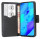 cofi1453® Buch Tasche "Fancy" kompatibel mit HONOR 20 Handy Hülle Etui Brieftasche Schutzhülle mit Standfunktion, Kartenfach Schwarz