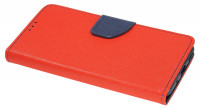 cofi1453® Buch Tasche "Fancy" kompatibel mit Huawei Nova 5T Handy Hülle Etui Brieftasche Schutzhülle mit Standfunktion, Kartenfach Rot-Blau