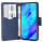cofi1453® Buch Tasche "Fancy" kompatibel mit HONOR 20 Handy Hülle Etui Brieftasche Schutzhülle mit Standfunktion, Kartenfach Rot-Blau
