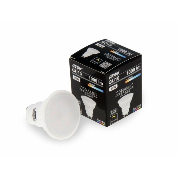 LED Leuchtmittel | GU10 SMD | 10W | 120° | 1000 Lumen | Glühbirne | Glühlampe | Spot | Stromsparend: A+ |