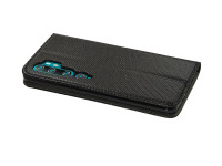 cofi1453® Buch Tasche "Smart" kompatibel mit XIAOMI MI NOTE 10 PRO Handy Hülle Etui Brieftasche Schutzhülle mit Standfunktion, Kartenfach Schwarz