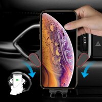 Dudao Gravity Car Mount 360 Grad Auto Halter Air Vent Mount Handy Halterung Ständer Lüftung kompatibel mit Smartphones schwarz