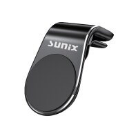 Sunix KFZ Magnet Lüftungsgitter Handy Halterung Lüftung Universal Magnetisch Auto Lüftungsschlitz Smartphone Halter in Schwarz