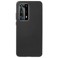 cofi1453® Silikon Hülle Basic kompatibel mit HUAWEI P40 PRO Case TPU Soft Handy Cover Schutz Schwarz