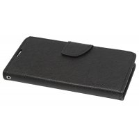 cofi1453® Buch Tasche "Fancy" kompatibel mit Huawei P40 Handy Hülle Etui Brieftasche Schutzhülle mit Standfunktion, Kartenfach Schwarz