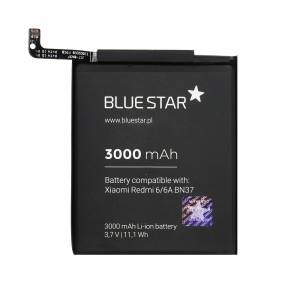 Bluestar Akku Ersatz kompatibel mit Xiaomi Redmi Note 6 / 6A 3000mAh Li-lon Austausch Batterie Accu BN37