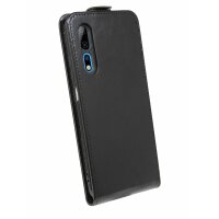 cofi1453® Flip Case kompatibel mit ZTE AXON 10 PRO Handy Tasche vertikal aufklappbar Schutzhülle Klapp Hülle Schwarz