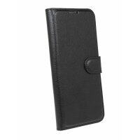 cofi1453® Buch Tasche "Fancy" kompatibel mit ZTE AXON 10 PRO Handy Hülle Etui Brieftasche Schutzhülle mit Standfunktion, Kartenfach Schwarz