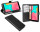 cofi1453® Buch Tasche "Fancy" kompatibel mit WIKO Y60 Handy Hülle Etui Brieftasche Schutzhülle mit Standfunktion, Kartenfach Schwarz