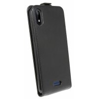 cofi1453® Flip Case kompatibel mit WIKO Y60 Handy Tasche vertikal aufklappbar Schutzhülle Klapp Hülle Schwarz