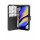 cofi1453® Buch Tasche "Fancy" kompatibel mit WIKO VIEW 3 LITE Handy Hülle Etui Brieftasche Schutzhülle mit Standfunktion, Kartenfach Schwarz