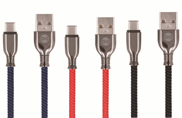 Forever Tornado Micro-USB Anti-Bruch Nylon geflochten USB Robust Ladekabel Daten Transfer Kabel 3A Ladegerät
