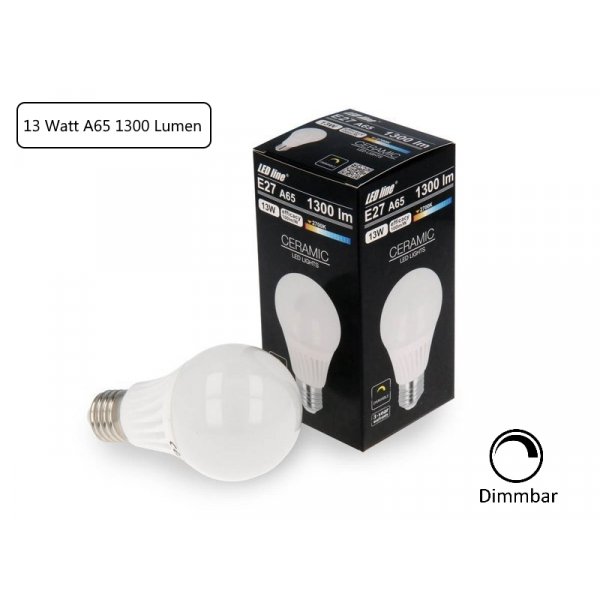 LED Leuchtmittel E27 13 Watt | A65 | dimmbar | 1300 Lumen