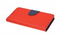 cofi1453® Buch Tasche "Fancy" kompatibel mit SAMSUNG GALAXY A71 (A715F) Handy Hülle Etui Brieftasche Schutzhülle mit Standfunktion, Kartenfach Rot-Blau