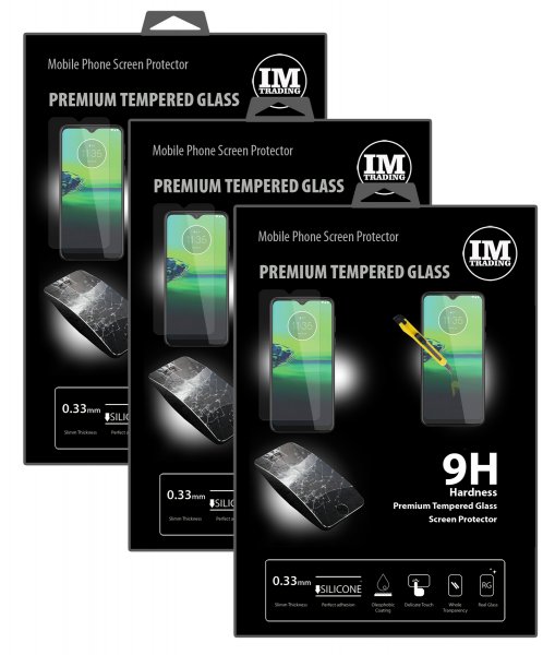 cofi1453 3X Panzer Schutz Glas 9H Tempered Glass Display Schutz Folie Display Glas Screen Protector kompatibel mit Motorola Moto G8 Play