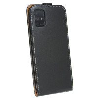 cofi1453® Flip Case kompatibel mit Samsung Galaxy A71 (A715F) Handy Tasche vertikal aufklappbar Schutzhülle Klapp Hülle Schwarz