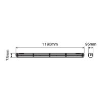 LED Feuchtraumleuchte 25W - 40W (Einstellbar) IP66 Wasserdicht 3000 - 5600 lm Warmweiß 3000K - Kaltweiß 5000K 120°