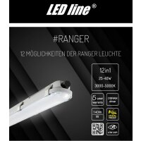 LED Feuchtraumleuchte 25W - 40W (Einstellbar) IP66 Wasserdicht 3000 - 5600 lm Warmweiß 3000K - Kaltweiß 5000K 120°