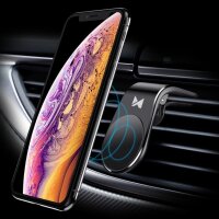 KFZ Magnet Lüftungsgitter Handy Halterung Lüftung Universal Magnetisch Auto Lüftungsschlitz Smartphone Halter in Schwarz