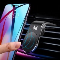 KFZ Magnet Lüftungsgitter Handy Halterung Lüftung Universal Magnetisch Auto Lüftungsschlitz Smartphone Halter in Schwarz