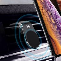 KFZ Magnet Lüftungsgitter Handy Halterung Lüftung Universal Magnetisch Auto Lüftungsschlitz Smartphone Halter in Schwarz