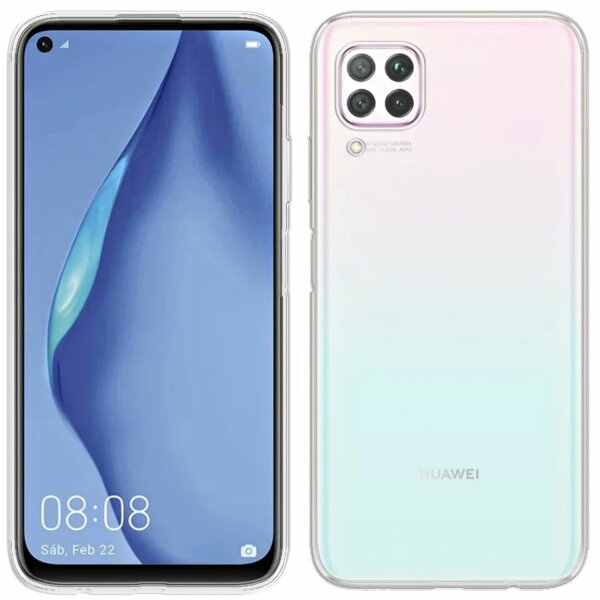 cofi1453® Silikon Hülle Basic kompatibel mit Huawei P40 Lite Case TPU Soft Handy Cover Schutz Transparent