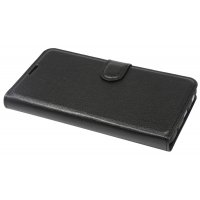 cofi1453® Buch Tasche "Fancy" kompatibel mit SAMSUNG GALAXY A2 CORE (A260G) Handy Hülle Etui Brieftasche Schutzhülle mit Standfunktion, Kartenfach Schwarz