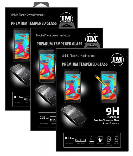 cofi1453 3X Panzer Schutz Glas 9H Tempered Glass Display Schutz Folie Display Glas Screen Protector kompatibel mit Samsung Galaxy A2 Core ( A260G )