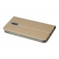 cofi1453® Buch Tasche "Smart" kompatibel mit NOKIA 2.3 Handy Hülle Etui Brieftasche Schutzhülle mit Standfunktion, Kartenfach Gold