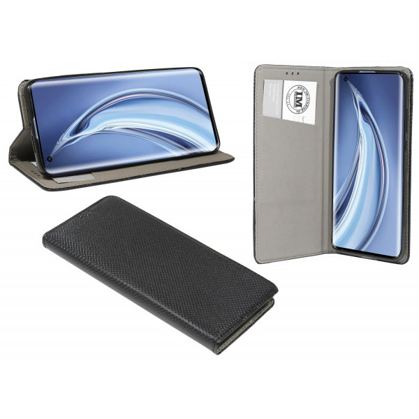cofi1453 Buch Tasche "Smart" kompatibel mit XIAOMI MI 10 PRO Handy Hülle Etui Brieftasche Schutzhülle mit Standfunktion, Kartenfach Schwarz