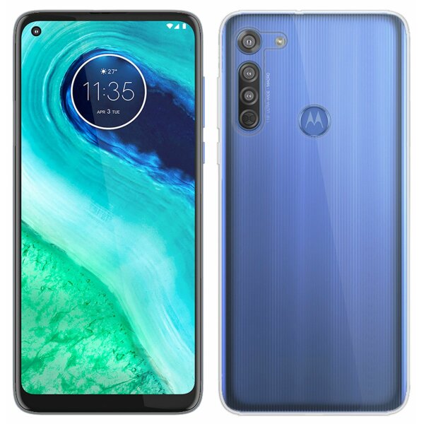 Silikon Hülle Basic kompatibel mit MOTOROLA MOTO G8 POWER Case TPU Soft Handy Cover Schutz Transparent