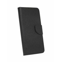 cofi1453® Buch Tasche "Fancy" kompatibel mit HUAWEI P40 LITE Handy Hülle Etui Brieftasche Schutzhülle mit Standfunktion, Kartenfach Schwarz