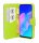 cofi1453® Buch Tasche "Fancy" kompatibel mit HUAWEI P40 LITE E Handy Hülle Etui Brieftasche Schutzhülle mit Standfunktion, Kartenfach Blau-Grün