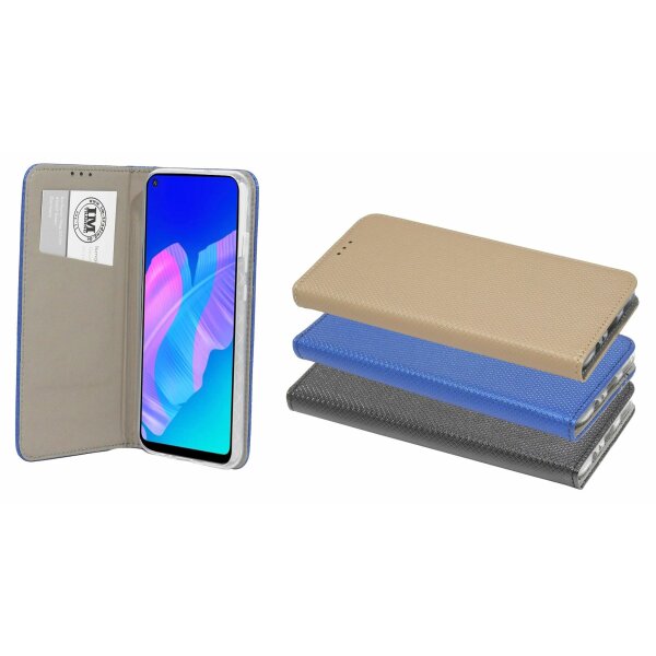 cofi1453® Buch Tasche "Smart" kompatibel mit HUAWEI P40 LITE E Handy Hülle Etui Brieftasche Schutzhülle mit Standfunktion, Kartenfach